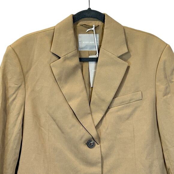 Everlane The 80's Blazer Ash Brown 3 Button Front Long Sleeve Women's 8 NWT - Picture 5 of 12